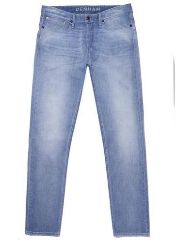 Denham Jeans droits - Bleu
