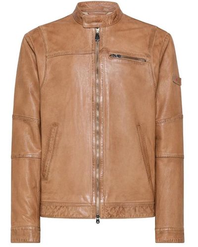 Peuterey Leather jackets - Braun