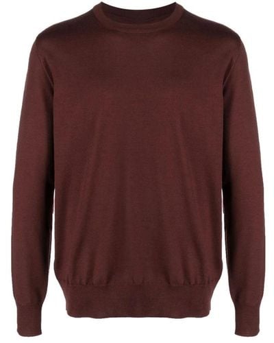 Jil Sander Round-Neck Knitwear - Brown