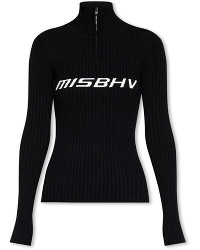 MISBHV Pullover mit stehkragen - Schwarz
