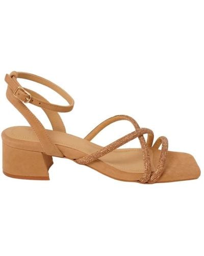 Toral High Heel Sandals - Brown