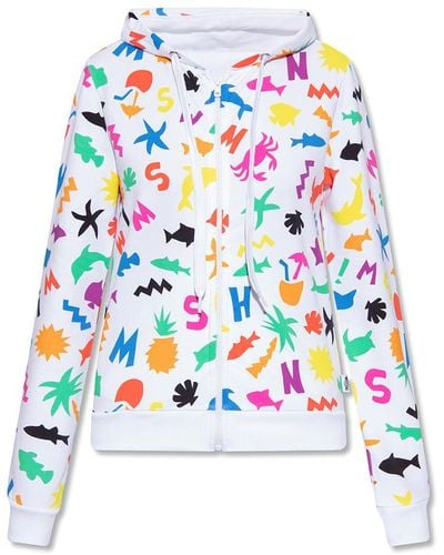 Moschino Patterned hoodie - Bianco