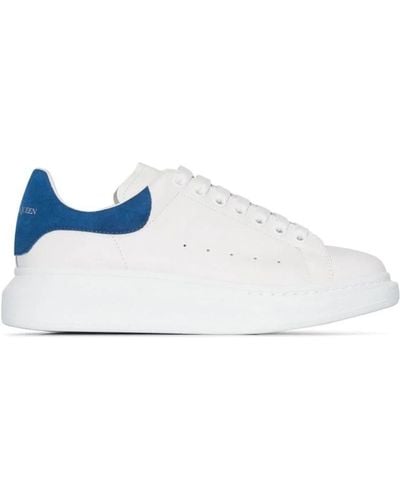 Alexander McQueen Oversize sole blue back sneakers - Weiß