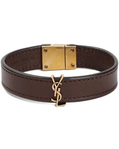 Saint Laurent Bracelets - Brown