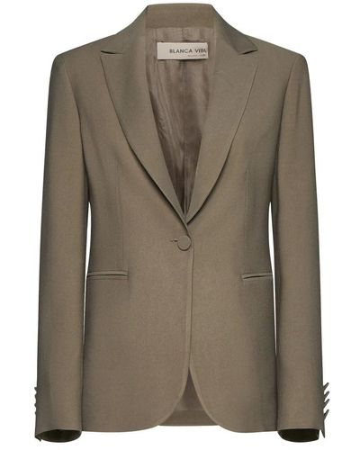 Blanca Vita Grüner eleganter blazer