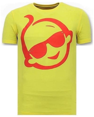 Local Fanatic T-shirt männer mit druck - zwitsal mit sonnenschutz - Gelb