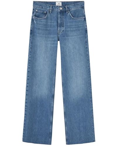 Anine Bing Blaue gewaschene denim jeans