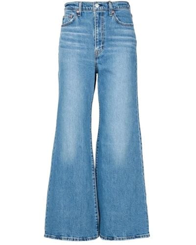 Levi's Hohe taille weite bein jeans levi's - Blau