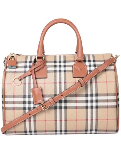Burberry Strukturierte vintage check handtasche - Pink