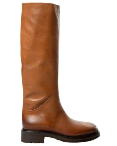 Strategia High Boots - Brown