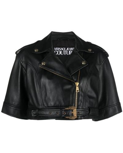 Versace Jeans Couture Leather Jackets - Black