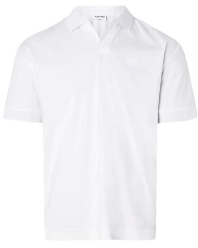 Calvin Klein Polo Shirts - White