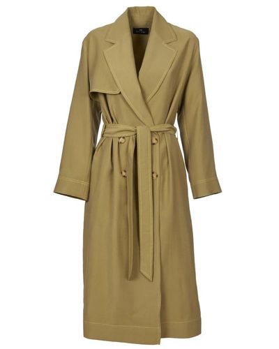 PS by Paul Smith Trench Coats - Green