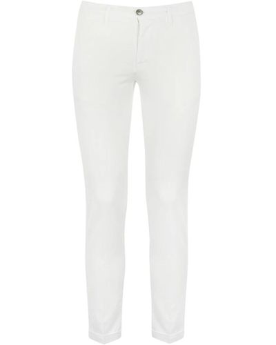 Re-hash Pantalone chino slim fit bianco