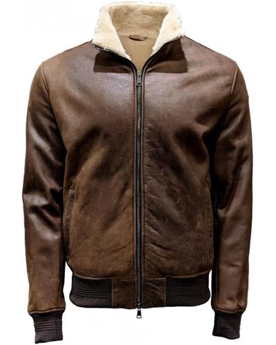L.B.M. 1911 Leather Jackets - Brown