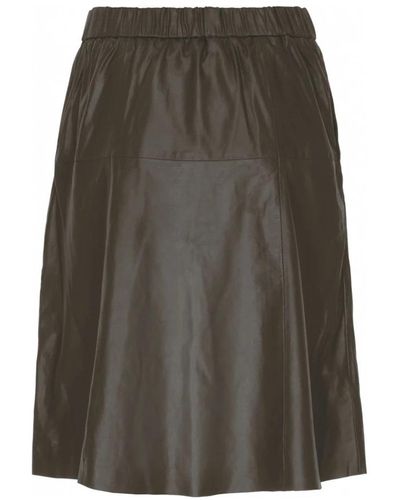 Notyz Leather Skirts - Green