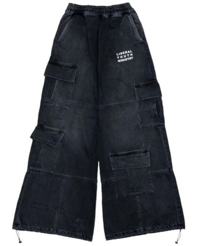 Liberal Youth Ministry Wide Jeans - Blue