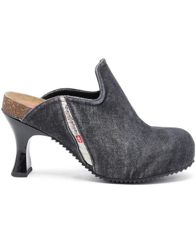 DIESEL D-woodstock w - zapatos planos sin talón en cuero napa - Gris