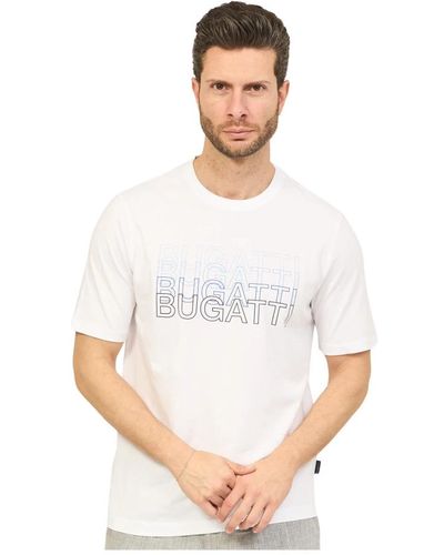 Bugatti Weiße t-shirts und polos