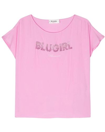 Blugirl Blumarine Elegante túnica lila - Rosa