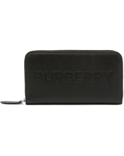 Burberry Leder geldbörse mit reißverschluss - Schwarz