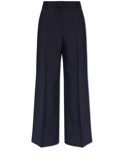 Theory Trousers > wide trousers - Bleu