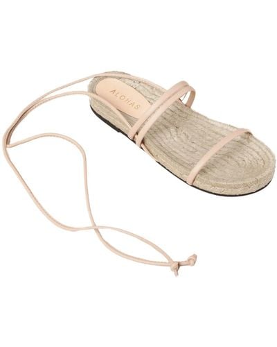 Alohas Leder sandalen - Weiß