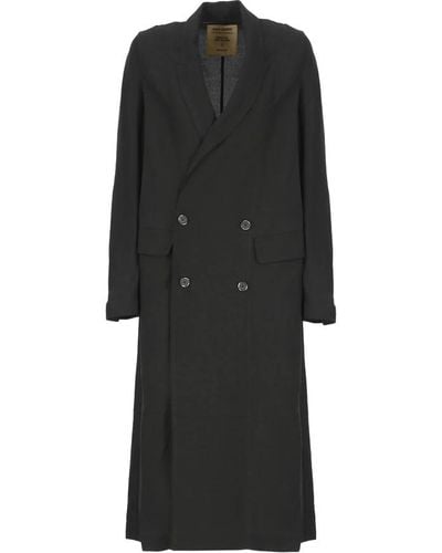 Uma Wang Double-Breasted Coats - Black