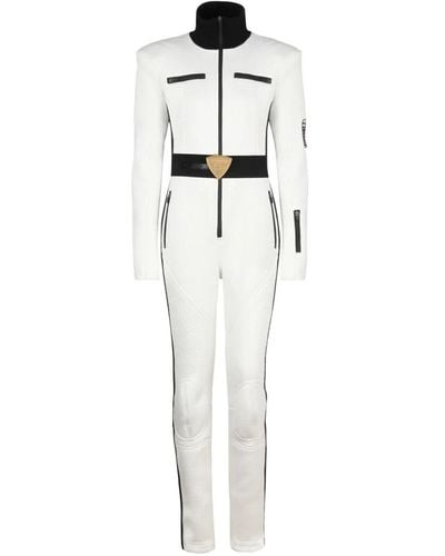 Balmain X rossignol - monogram ski suit - Bianco