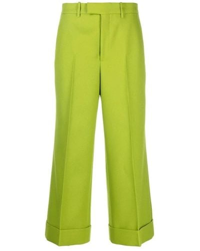 Gucci Cropped Trousers - Green