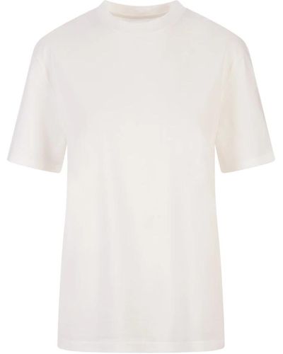 Jil Sander Weißes t-shirt mit logodruck