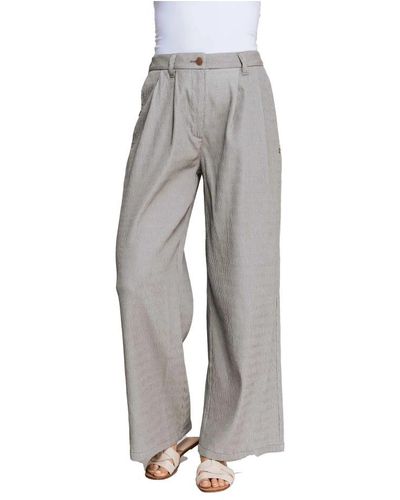 Zhrill Wide Trousers - Grey