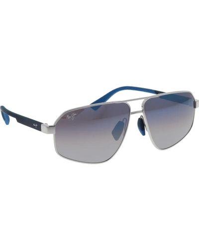 Maui Jim Sonnenbrille mit spiegelgläsern für männer - Blau