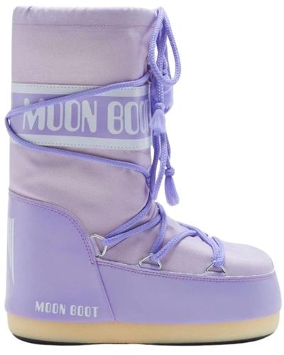 Moon Boot Botas icon nylon - Morado
