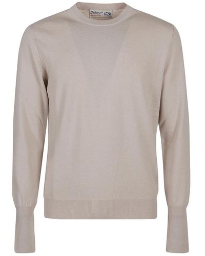 Ballantyne Round-Neck Knitwear - Grey