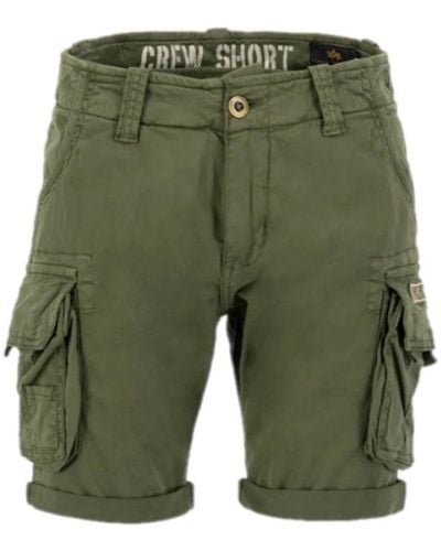 Alpha Industries Casual Shorts - Green