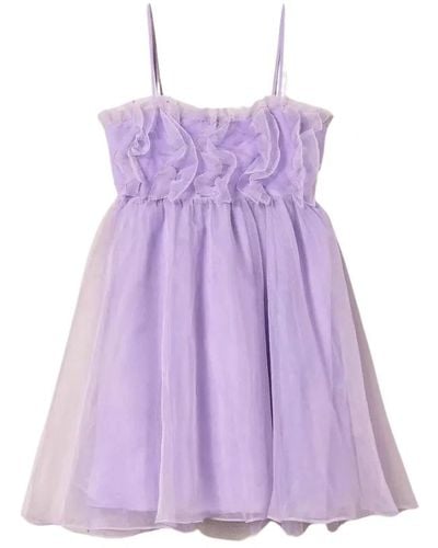Twin Set Short Dresses - Purple