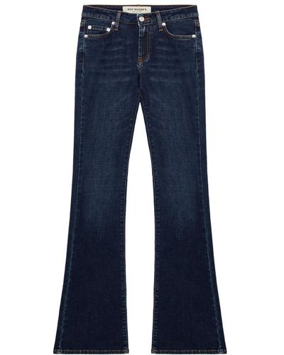 Roy Rogers Jeans > flared jeans - Bleu