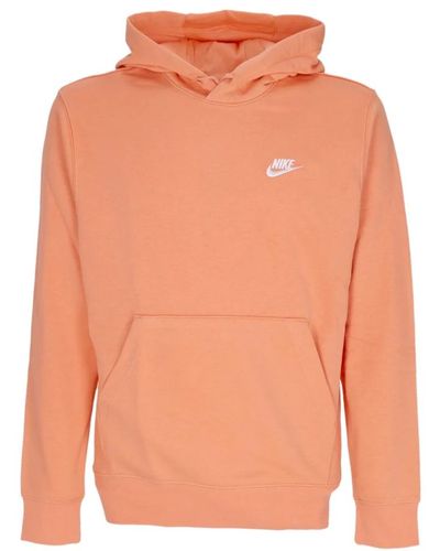 Nike Leichte club-hoodie für männer - Orange