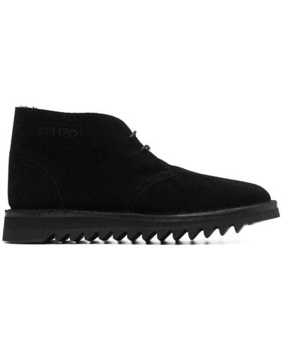 KENZO Lace-Up Boots - Black