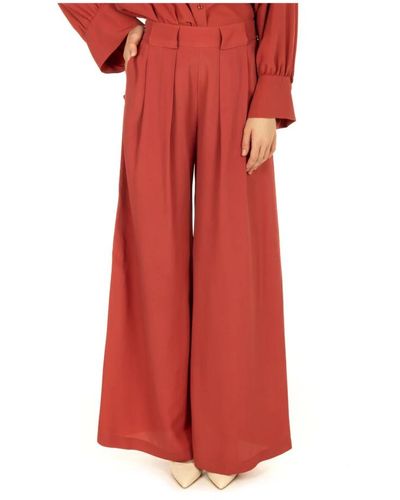 Momoní Wide Trousers - Red