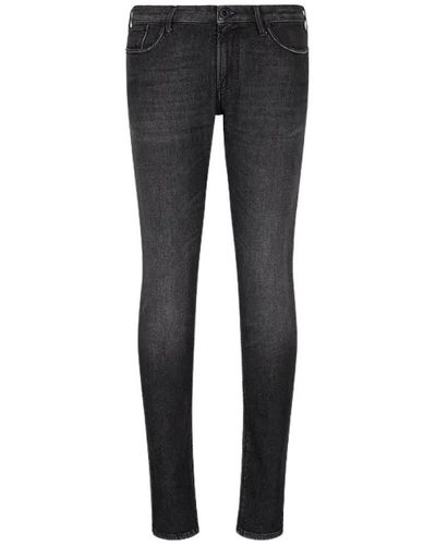 Emporio Armani Slim-Fit Jeans - Black
