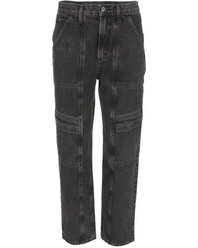 Agolde Jeans > straight jeans - Gris