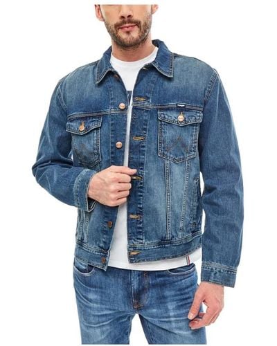 Wrangler Jackets > denim jackets - Bleu