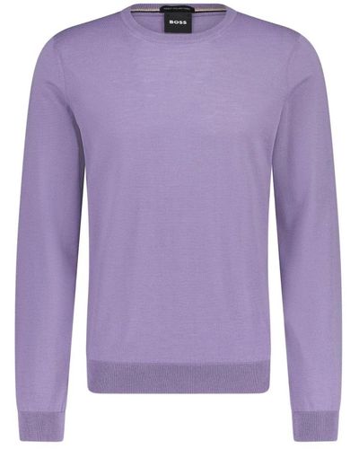 BOSS Knitwear > round-neck knitwear - Violet