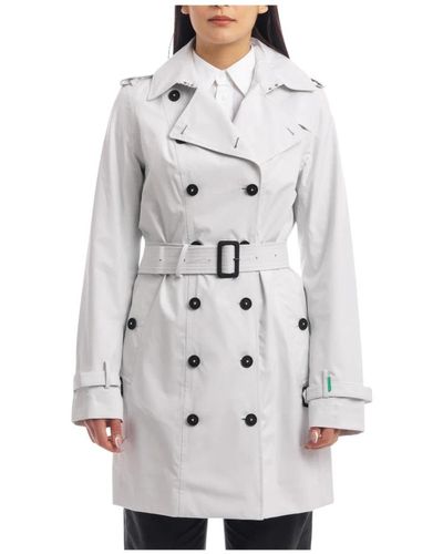 Save The Duck Trench Coats - Grau