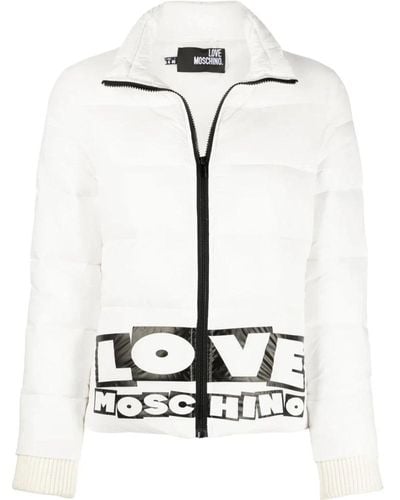 Love Moschino Winter Jackets - White