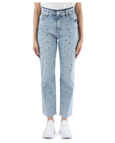 BOSS Studded five-pocket jeans - Azul