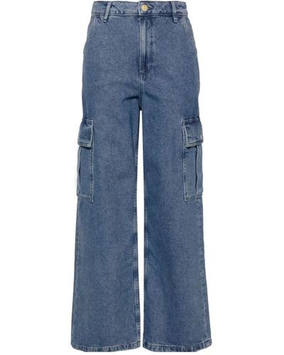 Barbour Jeans > wide jeans - Bleu