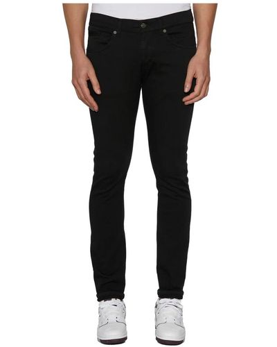 Dondup Jeans > slim-fit jeans - Noir